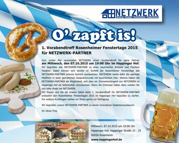 Rosenheimer Fenstertage Vorabend 2015