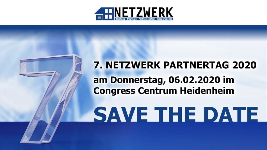 7. NETZWERK PARTNERTAG 2020 - Save the date