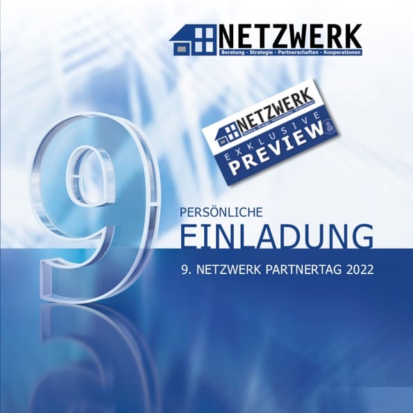 Titelblatt Einladung 9. NETZWERK Partnertag 2022