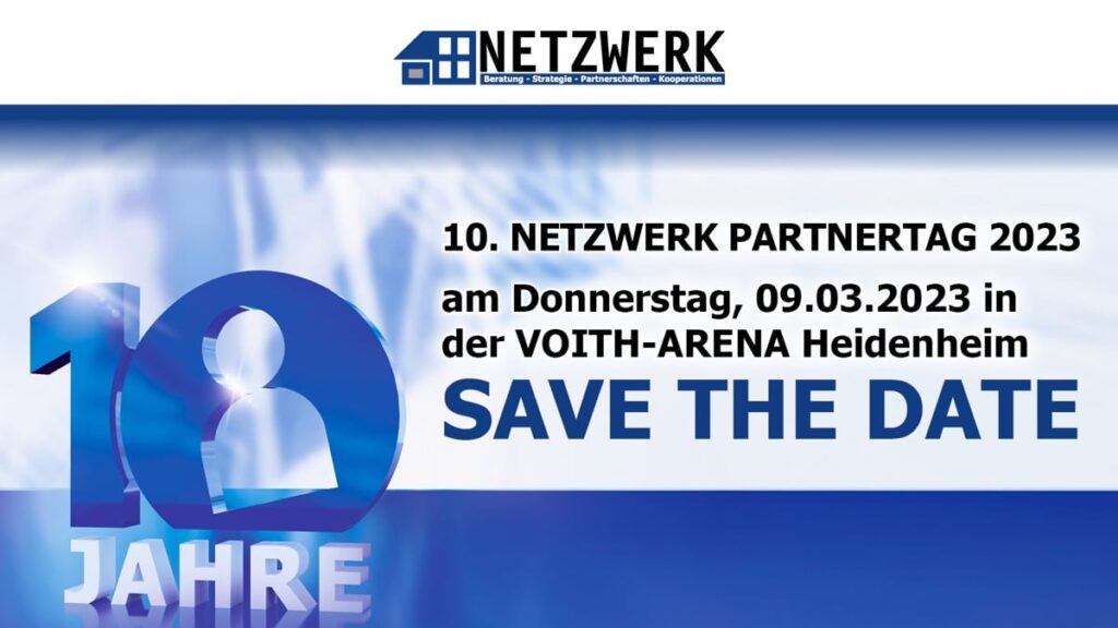 Save the Date – 10. NETZWERK PARTNERTAG 2023