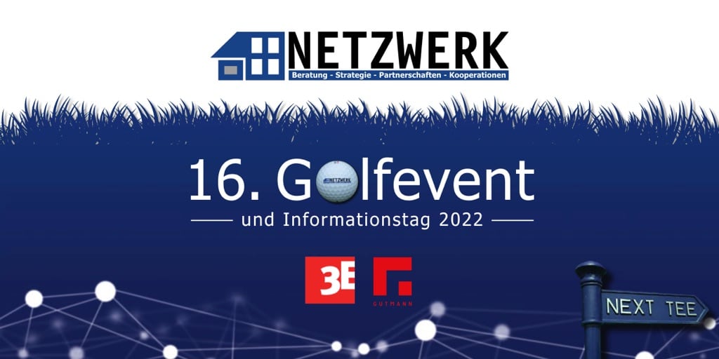 Titelblatt Einladung Netzwerk-Golfevent 2022