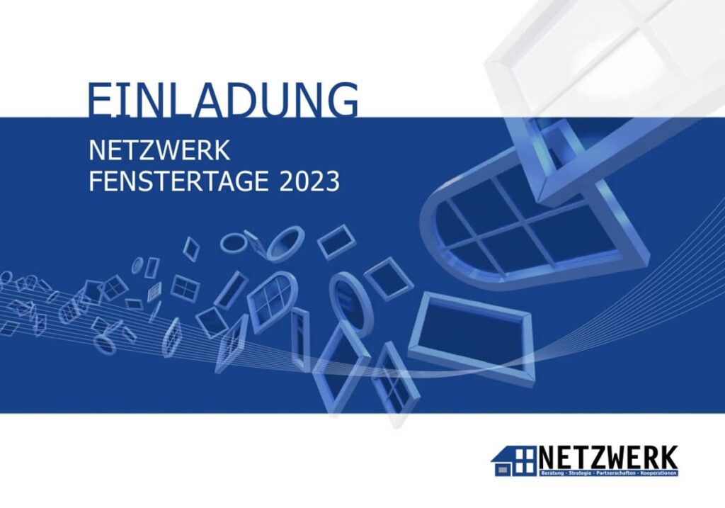 Titelblatt Einladung NETZWERK Fenstertage 2023