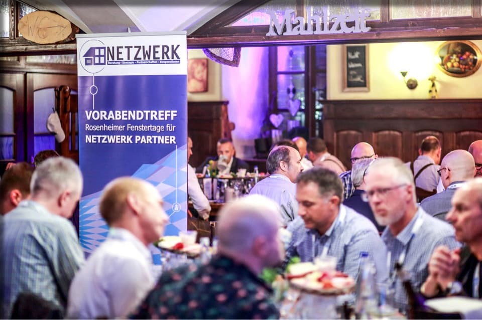 Impression vom Vorabendtreff Rosenheimer Fenstertage für NETZWERK Partner